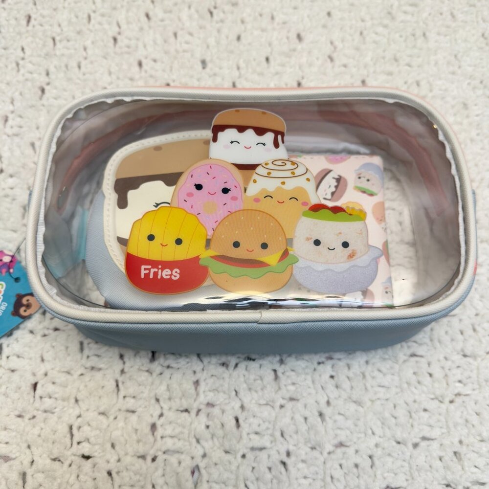 Bioworld Squishmallows Food Squad‎ Travel Cosmetic Bags PVC New